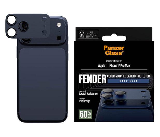 PanzerGlass Fender Camera Protector Deep Blue iPhone 17 Pro Max - 1604000 - zdjęcie 3